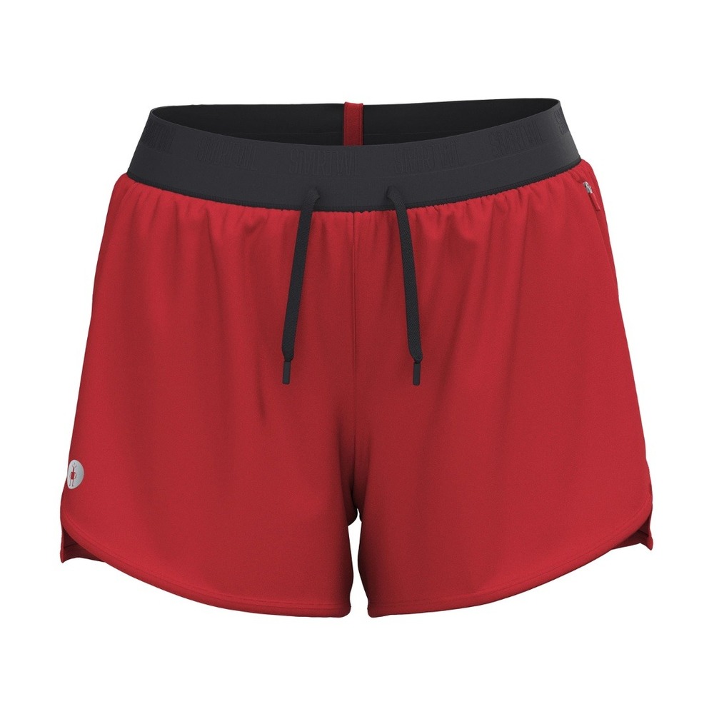 Smartwool | Active Lined 4" Quick-Dry Running Shorts in Currant Red size Large